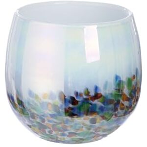 GILDE Vase Arco Glass Multicoloured Diameter 19.5 cm Decoration Home Accessory Gift Flower Arrangement GILDE Vase Arco Glass Multicoloured Diameter 19.5 cm Decoration Home Accessory Gift Flower Arrangement