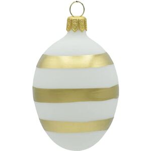 Vitbis Transparent Pastel Eggs Hand Painted Glass Baubles Easter Christmas Tree Spring Decoration Kitchen Decoration White & Golden Stripes Classic Design Pack of 3 Vitbis Transparent Pastel Eggs Hand Painted Glass Baubles Easter Christmas Tree Spring Decoration Kitchen Decoration White & Golden Stripes Classic Design Pack of 3