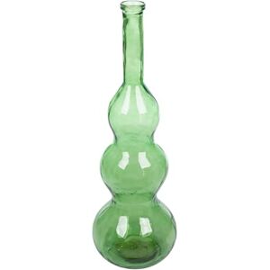 GILDE Balleros Glass Vase, Bulbous Shape, Green, Height 100 cm x Diameter 33 cm, Decorative Vase GILDE Balleros Glass Vase, Bulbous Shape, Green, Height 100 cm x Diameter 33 cm, Decorative Vase