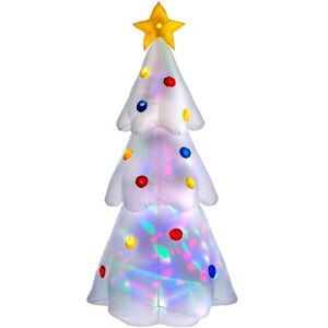 WeRChristmas Pre-Lit Animated Inflatable Christmas Tree, Multi-Colour WeRChristmas Pre-Lit Animated Inflatable Christmas Tree, Multi-Colour