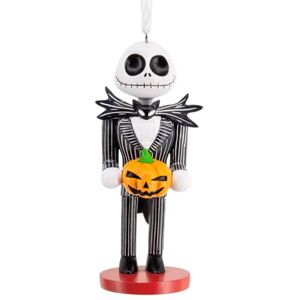 Hallmark Jack Skellington Nutcracker Ornament, Tree Decoration, The Nightmare Before Christmas, Collectible, Black, White Hallmark Jack Skellington Nutcracker Ornament, Tree Decoration, The Nightmare Before Christmas, Collectible, Black, White