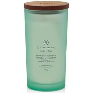 Chesapeake Bay Candle Chesapeake Bay Scented Candle Balance + Harmony (Water Lily Pear) Large Tumbler Aromatherapy Candle Long Burning Candles: up to 82 Hours Mind & Body Collection Gifts for Women Chesapeake Bay Candle Chesapeake Bay Scented Candle Balance + Harmony (Water Lily Pear) Large Tumbler Aromatherapy Candle Long Burning Candles: up to 82 Hours Mind & Body Collection Gifts for Women