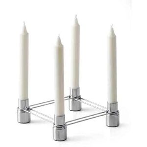 F OG H OF SCANDINAVIA Celebrate Link 28521 Four Glass Candlestick Silver F OG H OF SCANDINAVIA Celebrate Link 28521 Four Glass Candlestick Silver