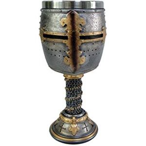 Nemesis Now B3245H7 Crusader Goblet 18cm Silver, Resin w/stainless steel insert, One Size Nemesis Now B3245H7 Crusader Goblet 18cm Silver, Resin w/stainless steel insert, One Size