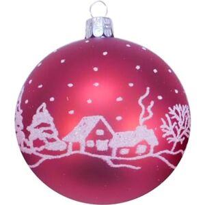 Ornex Ornamental Set (Diameter 8 cm) Made of Hand-Blown and Decorated Glass for Christmas Tree, Red, 3 Balls Diameter 8 cm, 3 Pieces Ornex Ornamental Set (Diameter 8 cm) Made of Hand-Blown and Decorated Glass for Christmas Tree, Red, 3 Balls Diameter 8 cm, 3 Pieces