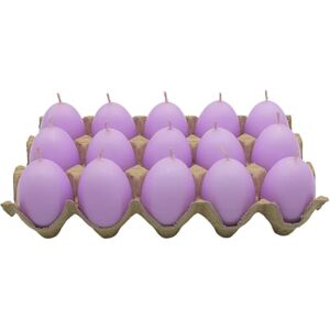 Dekohelden24 Set of 15, Wax Shape, Decorative Easter Pastel Purple, Box Contents: 15 Egg Candles, Size H/Diameter 6 x 4.5 cm, 15er Pack Dekohelden24 Set of 15, Wax Shape, Decorative Easter Pastel Purple, Box Contents: 15 Egg Candles, Size H/Diameter 6 x 4.5 cm, 15er Pack