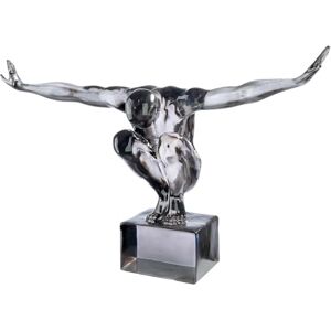 GILDE Decorative Sculpture, Acrylic, Gray, Breite 49cm GILDE Decorative Sculpture, Acrylic, Gray, Breite 49cm