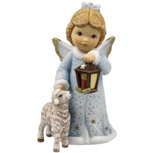 Goebel Angel Figurine Bright Glow in the Nativity Stable Winter Angels Nina & Marco Goebel Angel Figurine Bright Glow in the Nativity Stable Winter Angels Nina & Marco