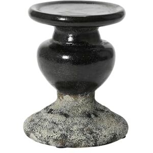 Creative Labs 2-Tone Sculptural Terracotta, Black and Distressed Multicolor Pillar Candle Holder, Holds 4 Creative Labs 2-Tone Sculptural Terracotta, Black and Distressed Multicolor Pillar Candle Holder, Holds 4