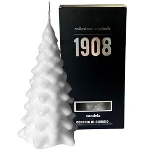 Cereria di Giorgio Handmade Christmas Tree Candle – White – Height 20 cm Cereria di Giorgio Handmade Christmas Tree Candle – White – Height 20 cm