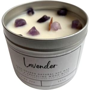 VIE Aluminium Tin Candle (Lavender with Amethyst) VIE Aluminium Tin Candle (Lavender with Amethyst)