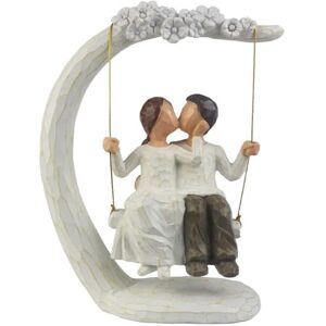 jinhuoba Romantic Couple Figurines in Love, 9" Hand Painted Sweet Loving Together Couple Sculpture Statue to Remember Beautiful Moment, Best Gifts for Valentine's Day Anniversary Weddings jinhuoba Romantic Couple Figurines in Love, 9" Hand Painted Sweet Loving Together Couple Sculpture Statue to Remember Beautiful Moment, Best Gifts for Valentine's Day Anniversary Weddings