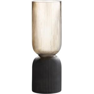 GILDE Decorative Vase Glass Vase Flower Vase Lantern Made of Glass – Decorative Autumn Winter – Colour: Brown Black Height 31.5 cm GILDE Decorative Vase Glass Vase Flower Vase Lantern Made of Glass – Decorative Autumn Winter – Colour: Brown Black Height 31.5 cm