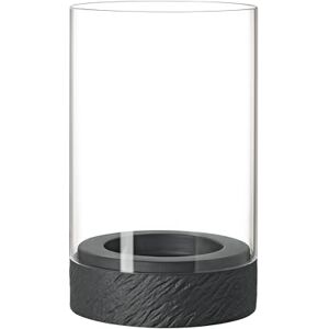 Villeroy & Boch Manufacture Rock Home hurricane lamp size M, 12 x 12 x 19.5 cm, black Villeroy & Boch Manufacture Rock Home hurricane lamp size M, 12 x 12 x 19.5 cm, black