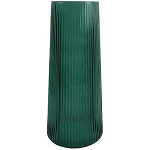 Leaf Designer Glass Vases, 28cm Green Ridged Leaf Designer Glass Vases, 28cm Green Ridged