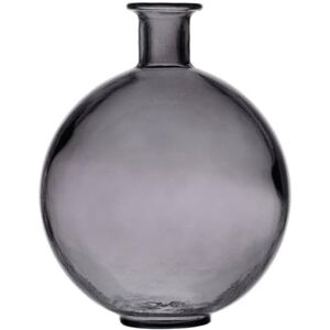 BigBuy Home Vase Grey Recycled Glass 20 x 20 x 25 cm BigBuy Home Vase Grey Recycled Glass 20 x 20 x 25 cm