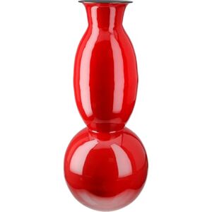 GILDE Neo vase, iron, glossy, red, height 49 cm x diameter 20 cm, table vase GILDE Neo vase, iron, glossy, red, height 49 cm x diameter 20 cm, table vase