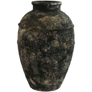Home ESPRIT Vase Dark Grey Oriental Terracotta 23.5 x 23.5 x 33.5 cm Home ESPRIT Vase Dark Grey Oriental Terracotta 23.5 x 23.5 x 33.5 cm