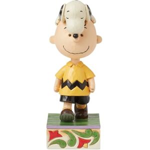 Enesco Peanuts by Jim Shore Snoopy On Charlie Brown's Head Figurine Enesco Peanuts by Jim Shore Snoopy On Charlie Brown's Head Figurine