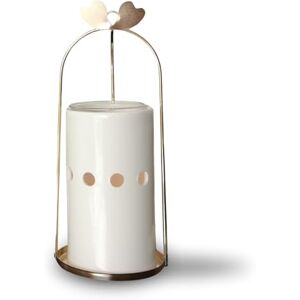 ZEN ARÔME Zen'Arôme Cinco Inspiration Fragrance Burner Wax Melting Burner and Scented Wax Diffuser Essential Oil Diffuser and Room Fragrance Ceramic and Metal Candle Holder Height 18 cm ZEN ARÔME Zen'Arôme Cinco Inspiration Fragrance Burner Wax Melting Burner and Scented Wax Diffuser Essential Oil Diffuser and Room Fragrance Ceramic and Metal Candle Holder Height 18 cm
