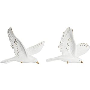 DKD Home Decor Decorative Figurine 28 x 4.5 x 23 cm White Romantic (2 Units) DKD Home Decor Decorative Figurine 28 x 4.5 x 23 cm White Romantic (2 Units)