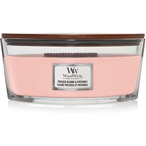 Woodwick Ellipse Scented Candle with Crackling Wick Pressed Blooms & Patchouli Up to 50 Hours Burn Time Woodwick Ellipse Scented Candle with Crackling Wick Pressed Blooms & Patchouli Up to 50 Hours Burn Time
