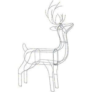 WeRChristmas 3D Standing Reindeer Silhouette Christmas Decoration, Warm White, 87 cm WeRChristmas 3D Standing Reindeer Silhouette Christmas Decoration, Warm White, 87 cm