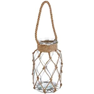 ATMOSPHERA CREATEUR D'INTERIEUR Générique Glass Photo Light + Raffia Rope 26 cm ATMOSPHERA CREATEUR D'INTERIEUR Générique Glass Photo Light + Raffia Rope 26 cm