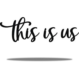 Vivegate This Is Us Wall Decor – This Is Us Signs Home Decor Metal Decorations for Room Large Black Metal Wall Decor Living Room Bedroom (Large 99X28 cm) Vivegate This Is Us Wall Decor – This Is Us Signs Home Decor Metal Decorations for Room Large Black Metal Wall Decor Living Room Bedroom (Large 99X28 cm)