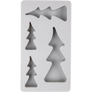 Rayher Silicone mould Fir trees, 14.5x26x2cm, 4 shapes, box 1pc, 36191000 Rayher Silicone mould Fir trees, 14.5x26x2cm, 4 shapes, box 1pc, 36191000