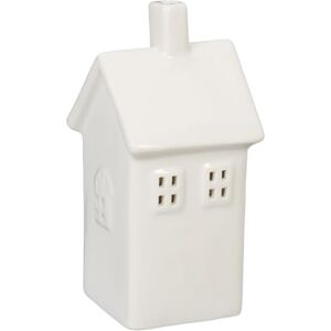Relaxdays Tealight House Ceramic, Light Through Windows, for 1 Candle, HxWxD: 13.5 x 10 x 7 cm, Table Decoration, White, 13.5 x 6.5 x 7 cm Relaxdays Tealight House Ceramic, Light Through Windows, for 1 Candle, HxWxD: 13.5 x 10 x 7 cm, Table Decoration, White, 13.5 x 6.5 x 7 cm