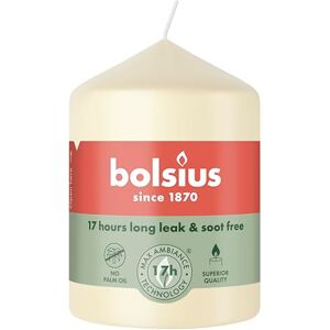 BOLSIUS Smooth Pillar Candle Ivory 8 x 5,8 cm Burning time of 17 Hours 6 Pack Unscented Natural Plant Wax No Palm Oil, 3.2″ × 2.3″ BOLSIUS Smooth Pillar Candle Ivory 8 x 5,8 cm Burning time of 17 Hours 6 Pack Unscented Natural Plant Wax No Palm Oil, 3.2″ × 2.3″