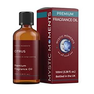 Mystic Moments Citrus Fragrance Oil 100ml Perfect for Soaps, Candles, Bath Bombs, Oil Burners, Diffusers and Skin & Hair Care Items Mystic Moments Citrus Fragrance Oil 100ml Perfect for Soaps, Candles, Bath Bombs, Oil Burners, Diffusers and Skin & Hair Care Items