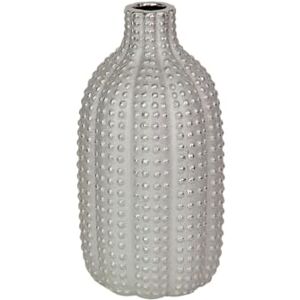 Romimex Vase Silver Porcelain 13 x 25 x 13 cm Romimex Vase Silver Porcelain 13 x 25 x 13 cm