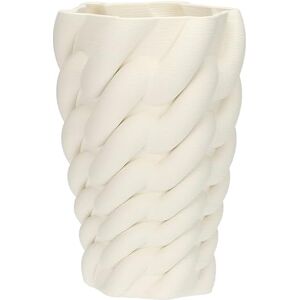 RITUALI DOMESTICI Deco Intreccio M Ceramic Vase, 18 x 18 cm, Depth 28 cm, Trama Collection RITUALI DOMESTICI Deco Intreccio M Ceramic Vase, 18 x 18 cm, Depth 28 cm, Trama Collection