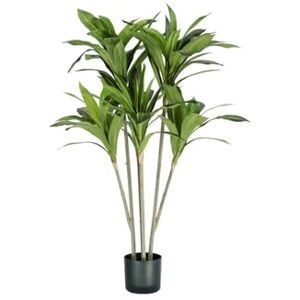 Wintem Artificial Dracaena Plant 130 cm High with 88 Leaves Plant with Natural Moss for Indoor Decorations, Made of Polyethylene, Perfect for Home and Office Decoration Wintem Artificial Dracaena Plant 130 cm High with 88 Leaves Plant with Natural Moss for Indoor Decorations, Made of Polyethylene, Perfect for Home and Office Decoration