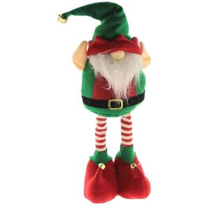 WELL HOME MOBILIARIO & DECORACIÓN Extendable Santa Figurine in Green Standing H.45 cm WELL HOME MOBILIARIO & DECORACIÓN Extendable Santa Figurine in Green Standing H.45 cm