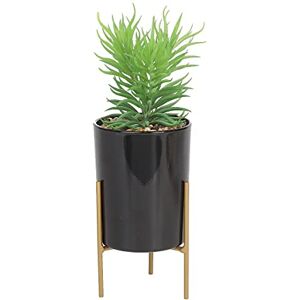 Sleepdown Halo Green Leaf Black Pot Stand Artificial Faux Plant for Home Office Bathroom Decor Indoor Decoration Aesthetics, Medium Sleepdown Halo Green Leaf Black Pot Stand Artificial Faux Plant for Home Office Bathroom Decor Indoor Decoration Aesthetics, Medium