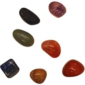 VIE Naturals 7 Chakra Stone Set with Pouch, 1-2cm VIE Naturals 7 Chakra Stone Set with Pouch, 1-2cm