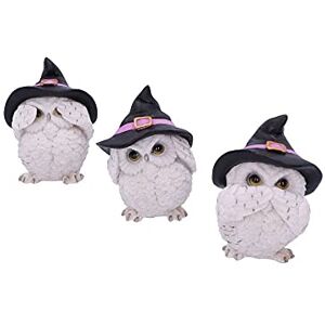 Nemesis Now Three Wise Feathered Familiars Owl Figurine 9cm, White U5736U1 Nemesis Now Three Wise Feathered Familiars Owl Figurine 9cm, White U5736U1