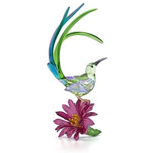 Swarovski Idyllia Sugarbird and Cactus Flower Figurine, Multicoloured Faceted Crystal with Lacquered Metal Accents and Shimmer Effect, Part of the Idyllia Collection Swarovski Idyllia Sugarbird and Cactus Flower Figurine, Multicoloured Faceted Crystal with Lacquered Metal Accents and Shimmer Effect, Part of the Idyllia Collection