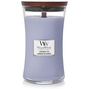 Woodwick Large Hourglass Scented Candle Lavender Spa with Crackling Wick Burn Time: up to 130 Hours Woodwick Large Hourglass Scented Candle Lavender Spa with Crackling Wick Burn Time: up to 130 Hours