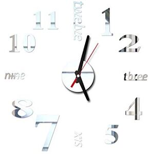 Papijoy DIY Wall Clocks Decorations Large Stickers for Home DecorationIY Horloges murals Grands Autocollants Pour la Maison Décoration, Black, M Papijoy DIY Wall Clocks Decorations Large Stickers for Home DecorationIY Horloges murals Grands Autocollants Pour la Maison Décoration, Black, M