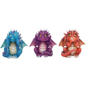 Nemesis Now B3756K8 Three Wise Dragonlings Figurine 8.5cm Red, Resin Nemesis Now B3756K8 Three Wise Dragonlings Figurine 8.5cm Red, Resin
