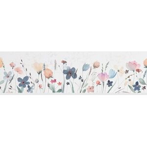 AG Design Watercolour Flowers Self-Adhesive Border, Kitchen, Living Room, Wall Sticker, Multicoloured, 500 x 13.8 cm, AWB 8254 AG Design Watercolour Flowers Self-Adhesive Border, Kitchen, Living Room, Wall Sticker, Multicoloured, 500 x 13.8 cm, AWB 8254