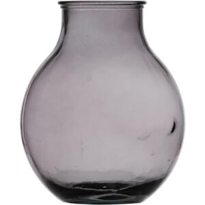 BigBuy Home Grey Recycled Glass Vase 29 x 29 x 36 cm BigBuy Home Grey Recycled Glass Vase 29 x 29 x 36 cm