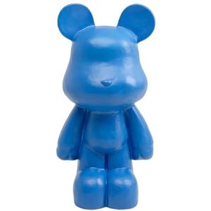KARE Design Bear Figurine, Blue, Handmade, Unique, XL Decorative Object, Large Decoration for Living Room, Statue, Floor Figure, 101 x 51 x 43 cm (H x W x D) KARE Design Bear Figurine, Blue, Handmade, Unique, XL Decorative Object, Large Decoration for Living Room, Statue, Floor Figure, 101 x 51 x 43 cm (H x W x D)