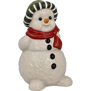 Goebel Snowman Figurine My Favourite Hat Stoneware 66-704-17-1, White Goebel Snowman Figurine My Favourite Hat Stoneware 66-704-17-1, White
