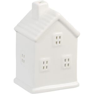 Relaxdays Tea Light House Ceramic, Light through Windows, for 1 Candle, HWD: 12 x 7.5 x 6 cm, Cute Table Decor, White Relaxdays Tea Light House Ceramic, Light through Windows, for 1 Candle, HWD: 12 x 7.5 x 6 cm, Cute Table Decor, White
