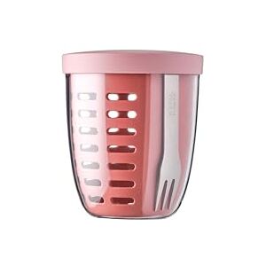 Mepal Ellipse – Veggie Pot – Ideal for Fruits & Veggies On The Go – Box with Fork & Colander – 600 ml – Mauve Mepal Ellipse – Veggie Pot – Ideal for Fruits & Veggies On The Go – Box with Fork & Colander – 600 ml – Mauve